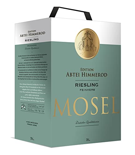 ABTEI HIMMEROD - Riesling Feinherb - Weisswein - Herkunft : Mosel, Deutschland - Bag in Box BIB (1 x 3 l) von ABTEI HIMMEROD