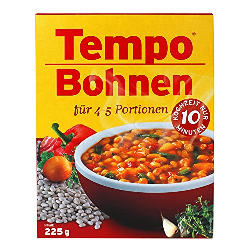 Tempo Bohnen 225 g für 4 - 5 Portionen 10 Minuten Kochzeit weiße Bohnen Bohnengericht von ACO GmbH & Co.KG