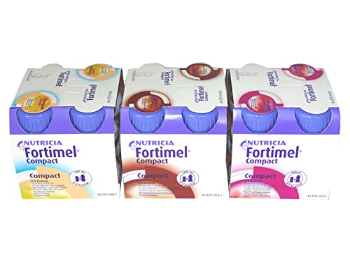 ACTIPART GMBH FORTIMEL Compact Mischkarton 4000 ml Flüssigkeit, Trinknahrung, Karton, 4 kg, 125 ml, Vanille, Hochkalorisch, Kühl lagern und innerhalb von 24 Stunden nach Öffnen verbrauchen von ACTIPART GMBH