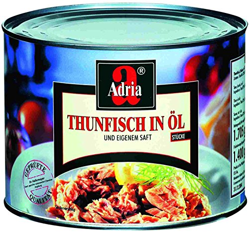 Adria Thunfisch-Stücke in Pflanzenöl 1705 g, 1er Pack (1 x 1.71 kg) von ADRIA