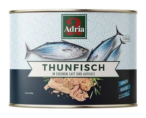 Thunfisch, Stücke in eigenem Saft und Aufguss 1,705kg/1,26kg Adria von ADRIA