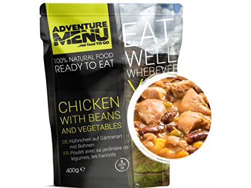 Adventure Menu Chicken with Beans and Vegetables, 400g von ADVENTURE MENU...real food TO GO