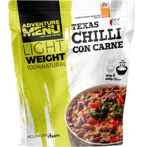 Adventure Menu - Chili con Carne | 157 g (dehydriert), Gourment Mahlzeit XXL für unterwegs & daheim Adventure Menu - Chili con Carne | 157 g (dehydriert), Gourment Mahlzeit XXL für unterwegs & daheim von ADVENTURE MENU...real food TO GO