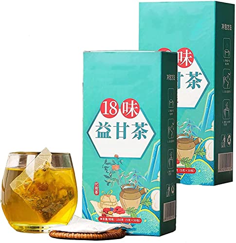 18 Flavors Liver Care Tea,18 Flavors of Liver Protection Tea,Nourishing Liver and Protecting Liver Tea,Daily Liver Nourishing Tea,Everyday Nourishing Liver Tea, for All People (2Box) von AFGQIANG