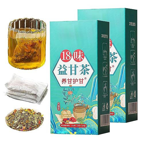 18 Flavors Liver Care Tea - 18 Flavors of Liver Protection Tea,Daily Liver Nourishing Tea,Chinese Nourishing Liver Tea,18 Different Herbs,Everyday Nourishing Liver Tea for All People (2Box) von AFGQIANG