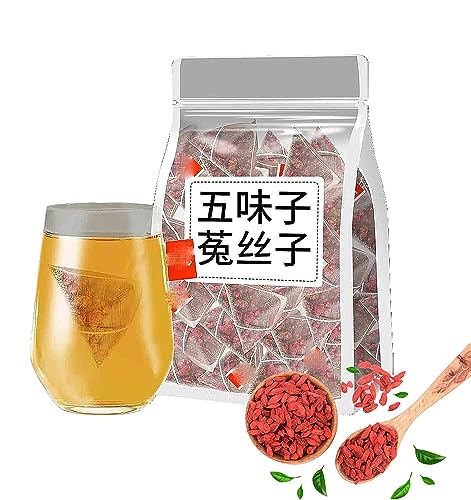 Men's Essentials Five Flavors Goji Berry Tea,Five-Flavor Goji Berries,Schisandra Dodder Tea,Five Flavors Wolfberry Tea,Health Liver Care Tea,Essentials Pure Chinese Herbal Tea for Men (1Box) von AFGQIANG
