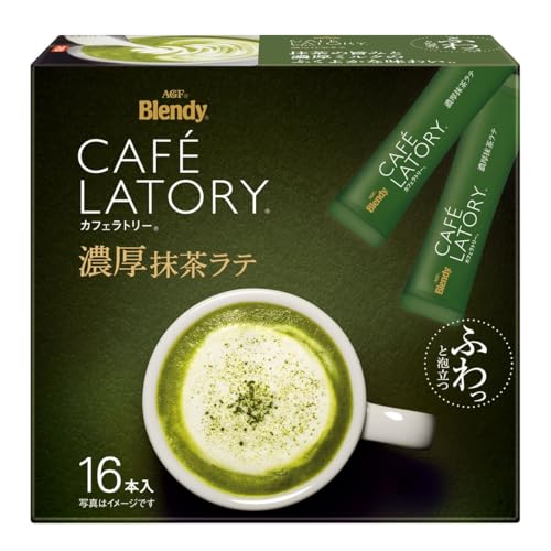 AGF Blendy Kafera Tree Stick Rich Green Tea Latte 16 Stück von AGF