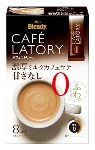 AGF Blendy Kafera Tree Stick Thick Milk Latte Non-Sweet 8 × 6 Boxen von AGF