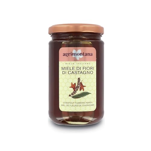 Agrimontana® | Honigblumen Kastanie | Italienischer Piemont-Honig im Glas - 400 Gr von AGRIMONTANA