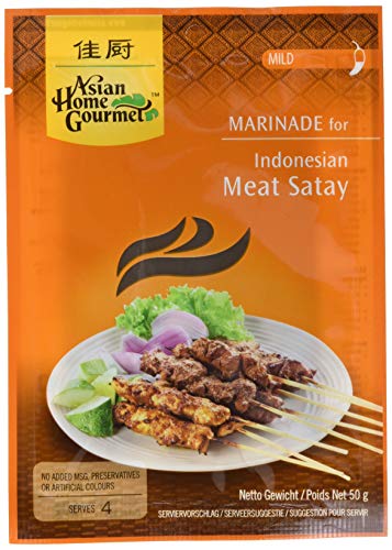 AHG Indonesische Saté Marinade 50g, 12er Pack (12 x 50 g) von Asian Home Gourmet