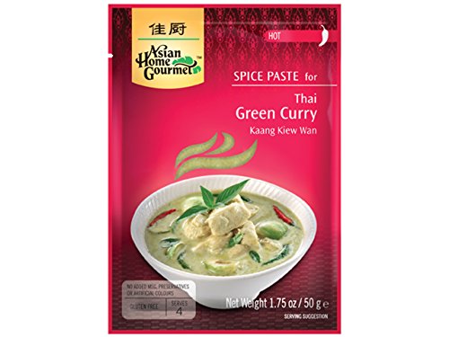 AHG Würzpaste Curry grün 50g, 12er Pack (12 x 50 g) von Asian Home Gourmet