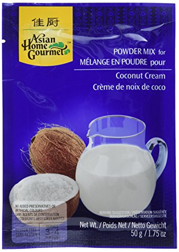 Asian Home Gourmet Kokoscremepulver, 12er Pack (12 x 50 g) von AHG