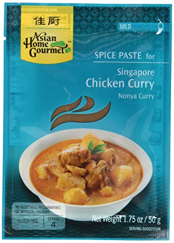 Asian Home Gourmet Würzpaste Nonya Huhn Curry, 6er Pack (6 x 50 g) von AHG