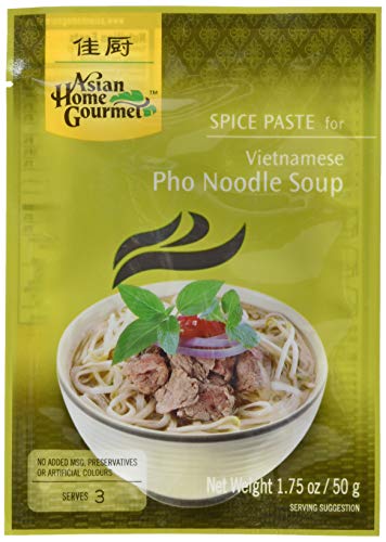 Asian Home Gourmet Würzpaste Nudelsuppe Pho, 6er Pack (6 x 50 g) von AHG