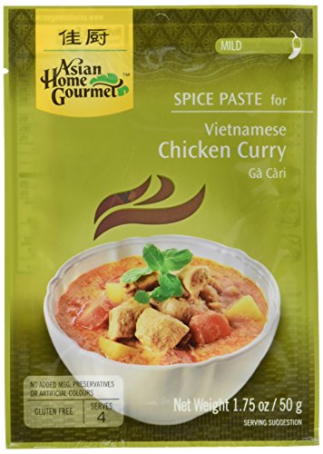 Asian Home Gourmet Würzpaste Vietnamesisch Huhn Curry, 6er Pack (6 x 50 g) von AHG