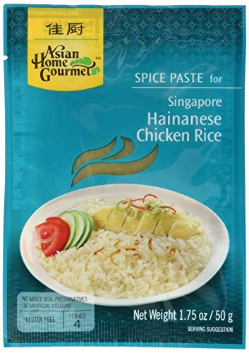 Asian Home Gourmet Würzpaste hainan Huhn Reis, 6er Pack (6 x 50 g) von AHG