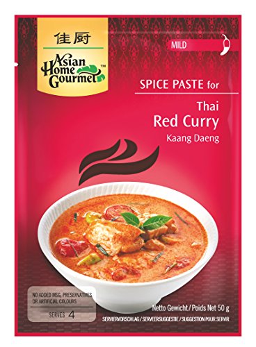 Würzpaste für thailändisches rotes, Kruidenpasta voor Thaise rode curry von Asian Home Gourmet