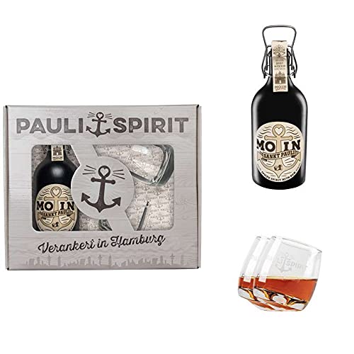 MOIN Rum (Spiced Spirit) Geschenkset (mit 2 Tumblern) von AHOI SANKT PAULI