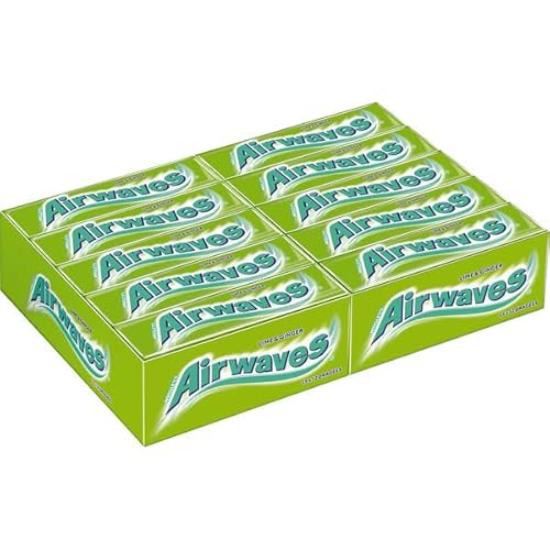 Airwaves Kaugummi, Limette und Ingwer, zuckerfrei, 30 x 12 Dragees von AIRWAVES