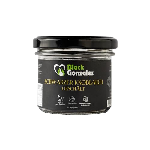 Schwarzer Knoblauch Geschält 3x50g Glas - Jetzt im Vorteilspack - Black Garlix aus Spanien - Natürlich und ohne Zusätze - Zu 100% aus Spanien Schwarzer Knoblauch Geschält 3x50g Glas - Jetzt im Vorteilspack - Black Garlix aus Spanien - Natürlich und ohne Zusätze - Zu 100% aus Spanien von AJO NEGRO DE MOUSE HILL