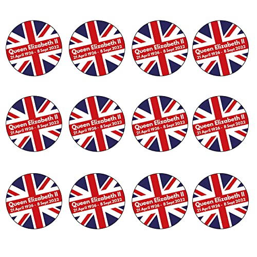 Cupcake-Dekoration, vorgeschnitten, Motiv: Union Jack, Großbritannien-Flagge 24er-Pack von AK Giftshop