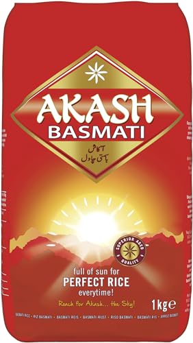 AKASH Basmatireis, 4er Pack (4 x 1 kg) von AKASH