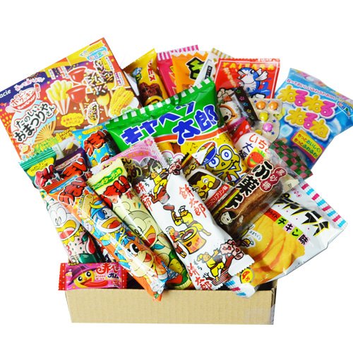 Japanische Süßigkeit Popin Cookin Dagashi Box 24pcs Umaibo Snack Gumi Kartoffel Chip Kitty Schokolade mit AKIBA KING Aufkleber von AKIBA KING