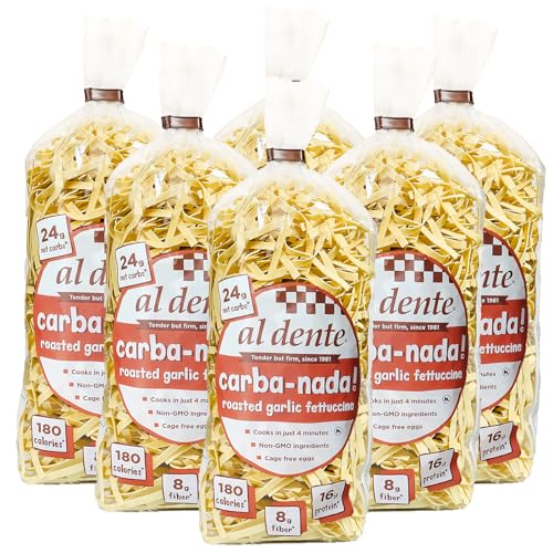 AL DENTE Carba-Nada Roasted Fettuccine, Garlic, 10 Unzen (6 Stück) von AL DENTE