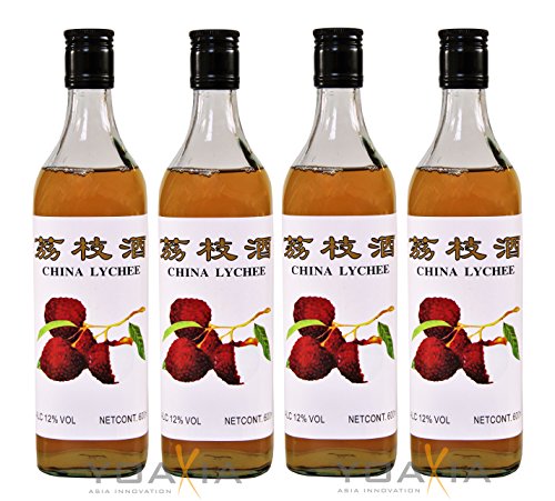 [ 4x 600ml ] CHINA LYCHEE alkoholhaltiges Litschi Getränk Lycheewein 12% Vol. von ALA