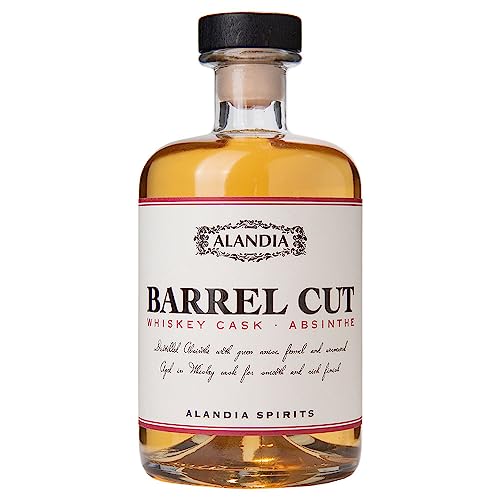 Absinth Barrel Cut | Fassgereift im Bourbon-Fass | Wie einen Whisky trinken | 42% Vol. | (1x 0,5 l) von ALANDIA