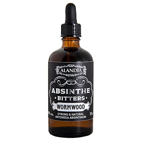 Absinth Wormwood Bitters | Die Absinth Essenz von ALANDIA | 100% Artemisia Absinthium (großer Wermut) | Ohne Farbstoff, ohne Anis | Auch ideal für Cocktails von ALANDIA