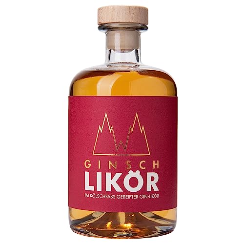 Ginsch Likör | Im Kölschfass gereifter Gin Likör | Köln Cologne | 30% Vol. | (1x 0,5 l) von Ginsch