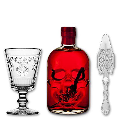 Red Chili Head Absinthe 0,5l + 1x Absinth Glas Versailles + 1x Absinth Löffel Antique Red Chili Head Absinthe 0,5l + 1x Absinth Glas Versailles + 1x Absinth Löffel Antique von ALANDIA