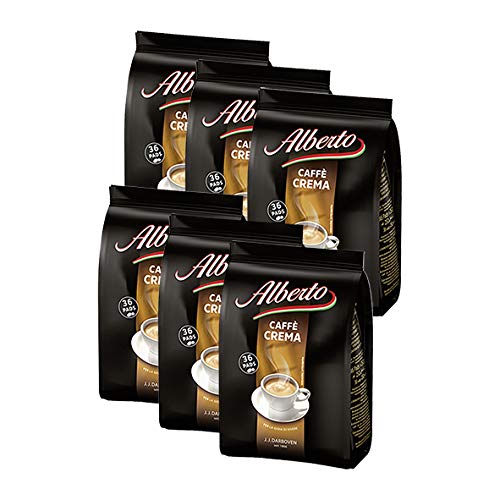 Alberto Caffe Crema 36 Pads 252g / 6er Pack von ALBERTO