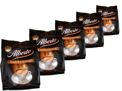 Alberto Kaffee Crema Pads, 252g, 5er Pack (5 x 252g) von ALBERTO