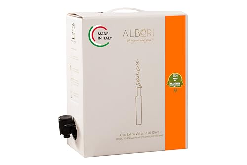 ALBORI Soave- Olivenöl 5 Liter Italienisch Extra Nativ Apulisches Kaltgepresst, Mischung Olive Oil in Ölkanister, Zarter Geschmack für Fisch Fleisch Gemüse, Verschwendungsfreier Ausgießer Neue 2024/25 ALBORI Soave- Olivenöl 5 Liter Italienisch Extra Nativ Apulisches Kaltgepresst, Mischung Olive Oil in Ölkanister, Zarter Geschmack für Fisch Fleisch Gemüse, Verschwendungsfreier Ausgießer Neue 2024/25 von ALBORI