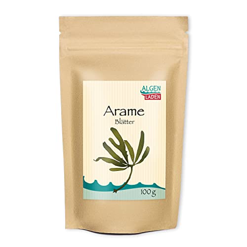 ALGENLADEN Arame Blätter - 100g | Algen aus Japan | Rohkost | Vegan | Low-Carb | asiatisch kochen von ALGEN LADEN