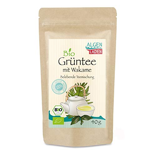 ALGENLADEN BIO Grüntee mit Wakame (lose) - 40g von ALGEN LADEN