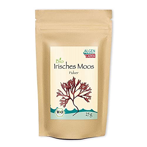 ALGENLADEN BIO Irisches Moos | veganes Geliermittel | aus Wildernte (Pulver, 25 g) von ALGEN LADEN