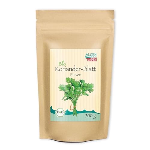 ALGENLADEN BIO Korianderblatt Pulver – 200g von ALGEN LADEN