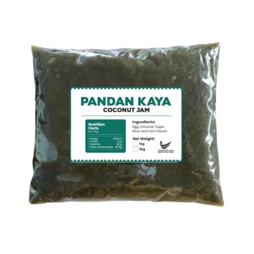 Pandan Kaya Coconut Creme-Paste, traditionell, groß, 1 kg, perfekt zum Backen und für asiatische Küche Pandan Kaya Coconut Creme-Paste, traditionell, groß, 1 kg, perfekt zum Backen und für asiatische Küche von ALIBOOSTER
