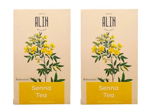 ALIN Natürliche Tee, Sennablättertee -1x20 Teebeutel, 100% natürlicher Kräutertee - Sennablätter Tee, Senna Tee, Senna Tea, Senna Kraut, Senna Leaf Tea, Natürliches Abführmittel, bei Verstopfung (2) von ALIN