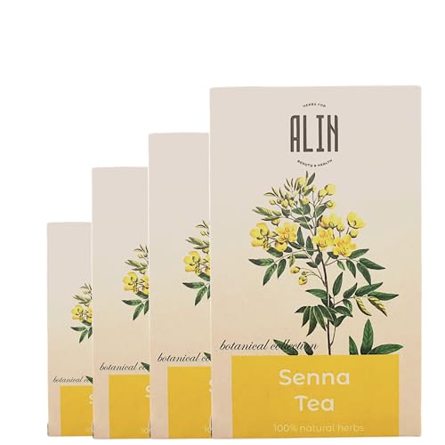 ALIN Natürliche Tee, Sennablättertee -1x20 Teebeutel, 100% natürlicher Kräutertee - Sennablätter Tee, Senna Tee, Senna Tea, Senna Kraut, Senna Leaf Tea, Natürliches Abführmittel, bei Verstopfung (4) von ALIN