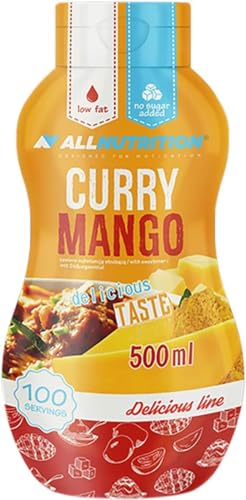 ALLNUTRITION Classic Sauce Healthy Low Calorie No Sugar No Fat Diet Support 500ml Curry Mango von ALLNUTRITION