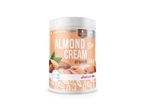 ALLNUTRITION DELICIOUS LINE Almond Cream - Zuckerfreie Mandelcreme - Glatte Mandel-Creme - 100% Geröstete Mandeln - Veganer Brotaufstrich - Kalorienarme Süßigkeiten - Gesunder Snack - Crunch - 1000g von ALLNUTRITION