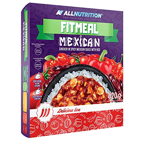 ALLNUTRITION FITMEAL Gesundes Fertiggericht - Schnelle Einfache Zubereitung Haltbar Ohne Konservierungsstoffe - Ohne Kühlung Leckere Füllung Fit Kalorienarm - 420g Mexikanisch ALLNUTRITION FITMEAL Gesundes Fertiggericht - Schnelle Einfache Zubereitung Haltbar Ohne Konservierungsstoffe - Ohne Kühlung Leckere Füllung Fit Kalorienarm - 420g Mexikanisch von ALLNUTRITION
