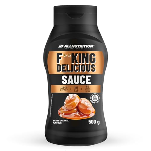 ALLNUTRITION Fitking Delicious Sauce No added sugar Low calorie Creamy Aromatic Sweetened with Maltitol 1 bottle x 500 g Salted Caramel von ALLNUTRITION