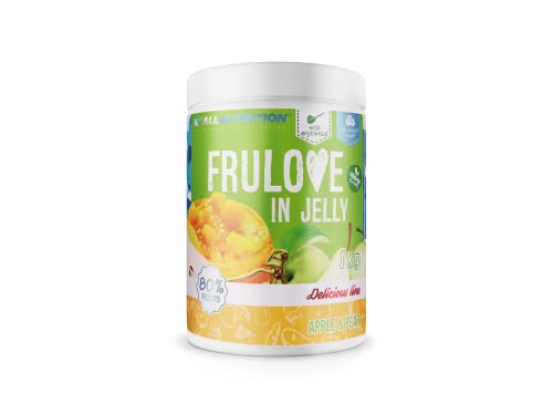 ALLNUTRITION Frulove In Jelly Apple & Pear - Zuckerfreie Marmelade - Marmelade ohne Zucker - 80% Jelly Fruit Kalorienarme Süßigkeiten - Fruchtaufstrich ohne Zucker - Brotaufstrich Vegan - 1000g von ALLNUTRITION