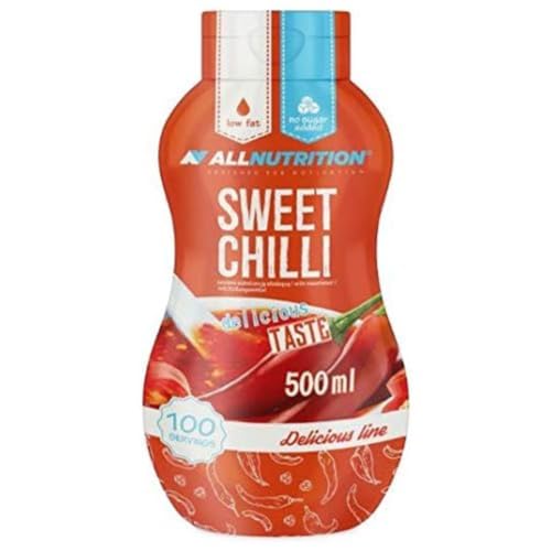 ALLNUTRITION Klassische Sauce Gesund Kalorienarm Kein Zucker Kein Fett Köstliche Ergänzung zu jeder Mahlzeit Geeignet zum Grillen 100% Geschmack Diätunterstützung | 500g - Süße Chili ALLNUTRITION Klassische Sauce Gesund Kalorienarm Kein Zucker Kein Fett Köstliche Ergänzung zu jeder Mahlzeit Geeignet zum Grillen 100% Geschmack Diätunterstützung | 500g - Süße Chili von ALLNUTRITION