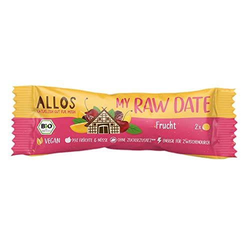 ALLOS My Raw Date, Bio Fruchtkugeln, Frucht, 32g (12er Pack) von Allos